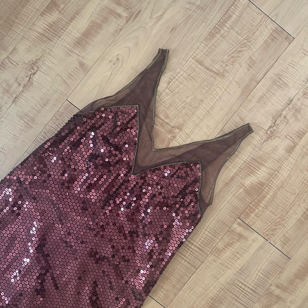 Lyndia Procanik Brand New Vintage Piece Dark Bronze Evening Dress NWT